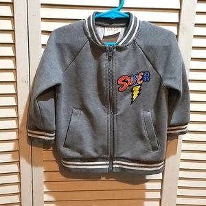 18 month boys zip up sweat shirt